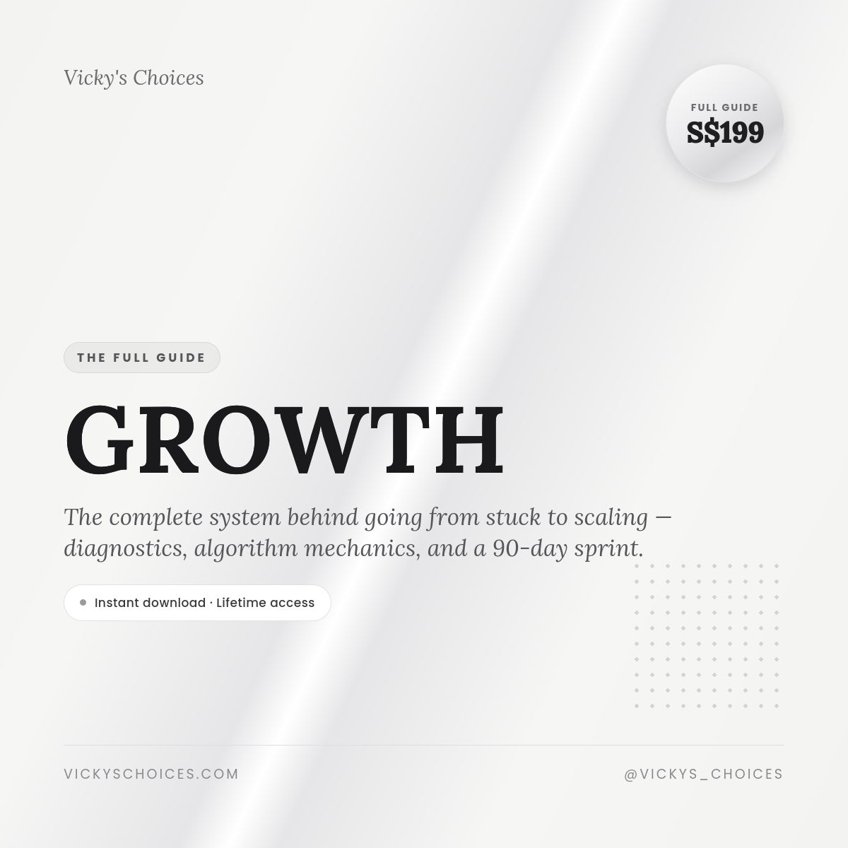 Complete Guide GROWTH: from 4k to 11k and more