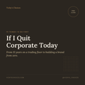 FREE QUIT: The 25× Rule — How I Planned My Exit From Corporate Life