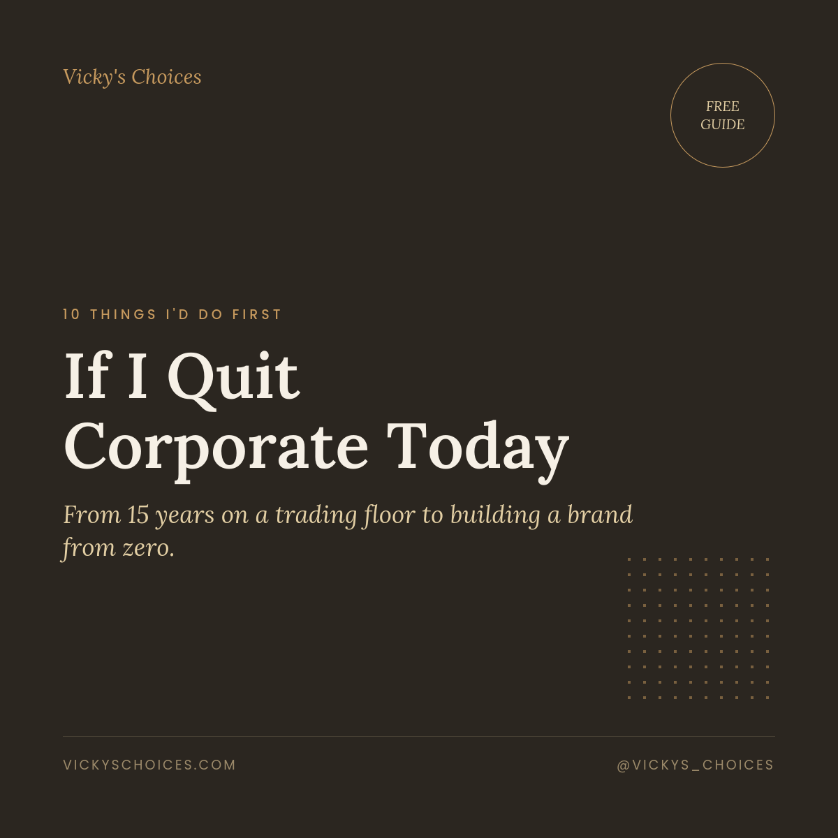 FREE QUIT: The 25× Rule — How I Planned My Exit From Corporate Life